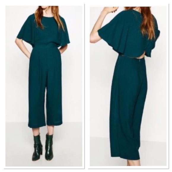 zara crinkle jumpsuit